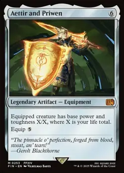 MTG Aettir and Priwen - Foil, NM-Mint, English Final Fantasy - Image 1