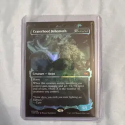 MTG English Craterhoof Behemoth (Showcase) NM Foil Tarkir: Dragonstorm - Image 1