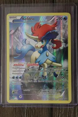 Pokemon TCG 2016 Keldeo XY118 XY Holo Mythical Full Art Black Star Promo - Image 1