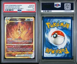 PSA 10 GEM MINT 2023 Pokemon Crown Zenith Arceus VSTAR Full Art GG70/GG70 Gold - Image 3