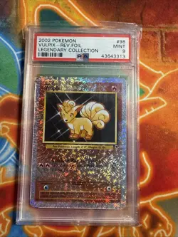 2002 POKEMON LEGENDARY COLLECTION #98/110 VULPIX REVERSE FOIL PSA 9 - Image 1