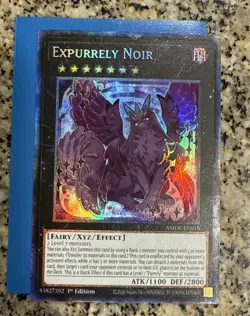 Yugioh Expurrely Noir | Collectorâ€™s Rare 1st Edition | AMDE-EN018 | Near Mint - Image 1