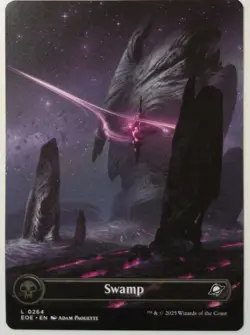 Swamp 0264 *Borderless Basic Land* Magic MtG x1 Edge of Eternities NM - Image 2