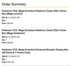 â€œpresaleâ€ PRESALE -Pokemon Center Mega Evolution ETBs & Enhanced Booster Box - Image 1