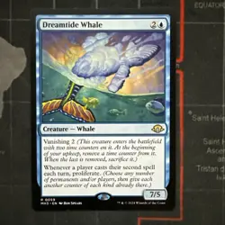 DREAMTIDE WHALE MAGIC THE GATHERING RARE CREATURE MODERN HORIZONS 3 - Image 3