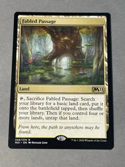 Fabled Passage Core Set 2021 M21 MTG Magic the Gathering NM - Image 1