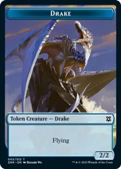 Drake Token x1 NM Magic the Gathering 1x Zendikar Rising mtg card - Image 2