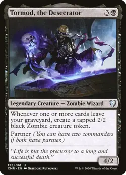 1x - Tormod, the Desecrator - (partner) - Commander Legends - UC NM MTG - Image 1