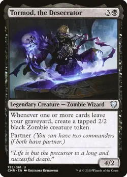 1x - Tormod, the Desecrator - (partner) - Commander Legends - UC NM MTG - Image 2