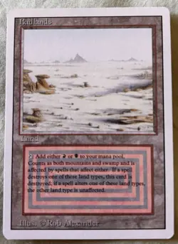 Badlands MTG | NM/EX | Revised - Image 1