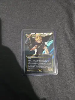 Cloud, Ex-SOLDIER (Borderless) (Surge Foil) Commander: Final Fantasy Card 210 - Image 1