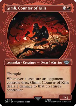 Gimli, Counter of Kills (Showcase) Universes Beyond: the Lord of the Rings: Tales of Middle-Earth Foil - Image 1