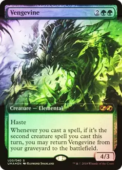 Vengevine Foil Extended Art Ultimate Masters NM MTG - Image 1