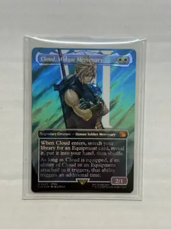 Cloud, Midgar Mercenary (Borderless) (Surge Foil) Final Fantasy Foil M 0520 MTG - Image 1