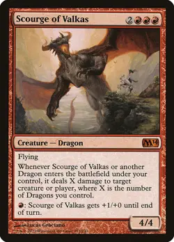 MTG Scourge of Valkas ** Magic 2014 ** English (NM) - Image 2