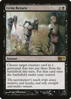 MTG Grim Return ** Magic 2014 ** English (NM) - Image 1