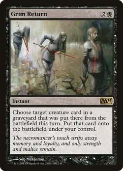 MTG Grim Return ** Magic 2014 ** English (NM) - Image 3