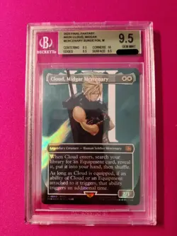 Cloud, Midgar Mercenary (Borderless) (Surge Foil) Final Fantasy Foil - Image 2