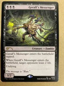 MTG 1x Geralf's Messenger # 9997 Left Secret Lair Drop Magic the Gathering x1 NM - Image 1