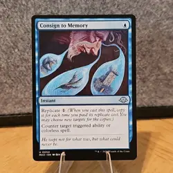 MTG Consign to Memory Modern Horizons 3 Set Uncommon #54 NM Fresh Pull No Play - Image 1