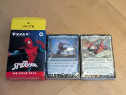 Magic The Gathering Spider-Man WHITE BLUE Welcome Deck SDCC 2025 Comic Con MTG - Image 1