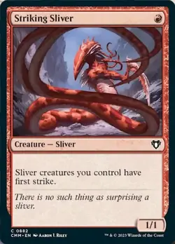 Hero Deal, English - 2 x MTG Striking Sliver Commander Masters - Image 1