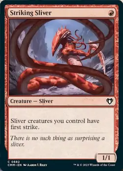 Hero Deal, English - 2 x MTG Striking Sliver Commander Masters - Image 2