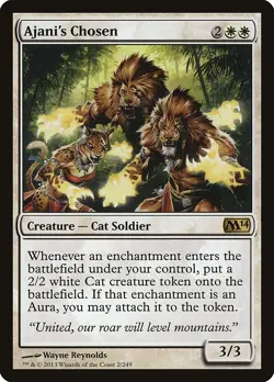 MTG Ajani's Chosen ** Magic 2014 ** English (NM) - Image 3