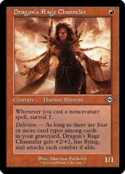 Magic: The Gathering Dragon's Rage Channeler Retro Frame 9 Uncommon Foil NM MH3 - Image 2