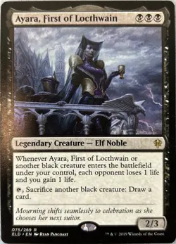 Ayara, First of Locthwain Throne of Eldraine 075/269 Rare MTG Magic NM (A) - Image 7
