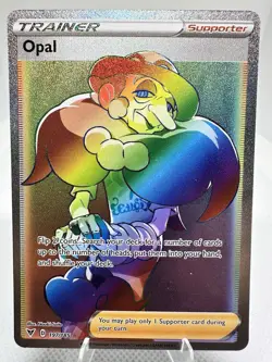 Pokemon TCG Vivid Voltage Opal Secret Rare Holo Card 197/185 NM - Image 3