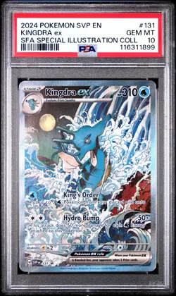 2024 POKEMON SVP EN PROMO SPECIAL ILLUSTRATION COLLECTION #131 KINGDRA EX PSA 10 - Image 1