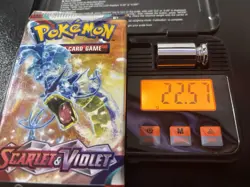 Pokemon Scarlet and Violet Base Set Booster Pack Sealed 22.57g 3.71mm - Image 7