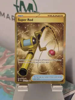 Super Rod 276/193 NM Gold Hyper Rare Paldea Evolved Pokemon TCG - Image 1