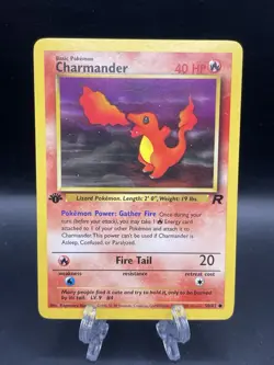 1st Edition Charmander Team Rocket 50/82 - Vintage Pokemon Card 2000 NM- - Image 1