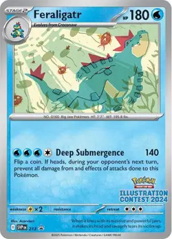 Feraligatr - 213 (Illustration Contest 2024) 213 Sv: Scarlet & Violet Promo Cards Regular - Image 1
