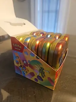 Pokémon 151 TCG Display EMPTY Mini Tins With Coins And Art Card Complete Set - Image 10