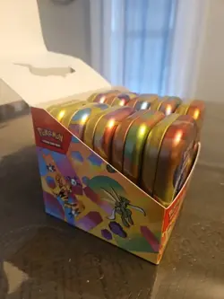 Pokémon 151 TCG Display EMPTY Mini Tins With Coins And Art Card Complete Set - Image 3