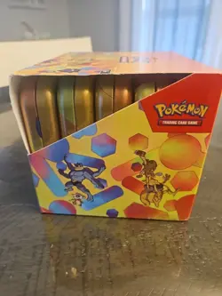 Pokémon 151 TCG Display EMPTY Mini Tins With Coins And Art Card Complete Set - Image 7