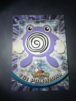 Poliwhirl #61 1999 Topps Pokemon TV Animation Edition Series 1 Blue Logo - Image 3