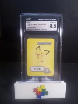 CGC 8.5 2005 Pokemon Master Trainer Board Game Pokemon Cards Pichu Hasbro - Image 3