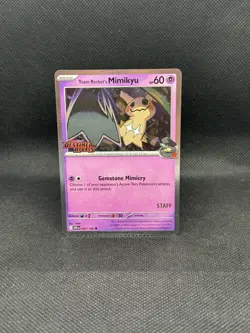 Team Rocket's Mimikyu (Prerelease Staff) 087/182 Sv10: Destined Rivals Holo - Image 8