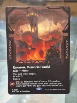M 0281 Kavaron, Memorial World BORDERLESS VIEWPORT Edge of Eternities MTG Card - Image 1