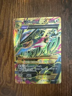 M Rayquaza EX Shiny Full Art Holo Card 98/98 XY-Ancient Origins LP-MP Condition - Image 1