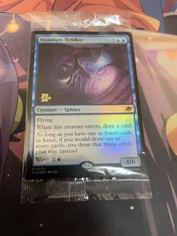 MTG - QUANTUM RIDDLER - MYTHIC - NM - EOE - PRERELEASE PROMO - SEALED - Image 1