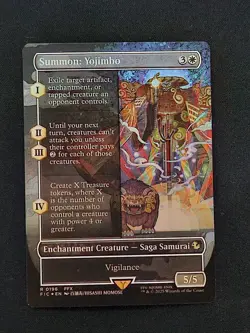 MTG: Final Fantasy - Summon: Yojimbo Borderless Foil - NM - Image 1