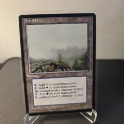 MTG Brushland 327 Regular Rare Ice Age ICE - Image 1