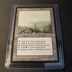 MTG Brushland 327 Regular Rare Ice Age ICE - Image 2