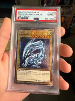 Yugioh PSA 10 BLUE-EYES WHITE DRAGON MP24-EN001 QUARTER CENTURY SECRET RARE - Image 1