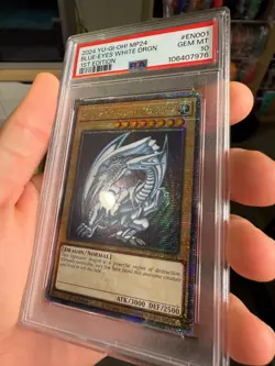 Yugioh PSA 10 BLUE-EYES WHITE DRAGON MP24-EN001 QUARTER CENTURY SECRET RARE - Image 2